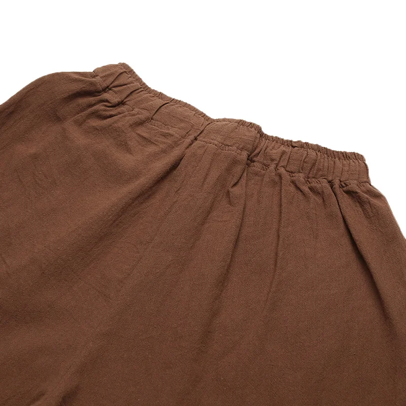 5XL размера плюс, хлопковые длинные штаны для женщин, эластичные, с высокой талией, на шнуровке, с карманами, повседневные брюки, большой размер, для девушек, лето, осень