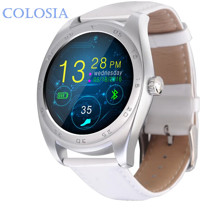 K89 Смарт-часы ips круглый экран Smartwatch монитор сердечного ритма с синхронизацией