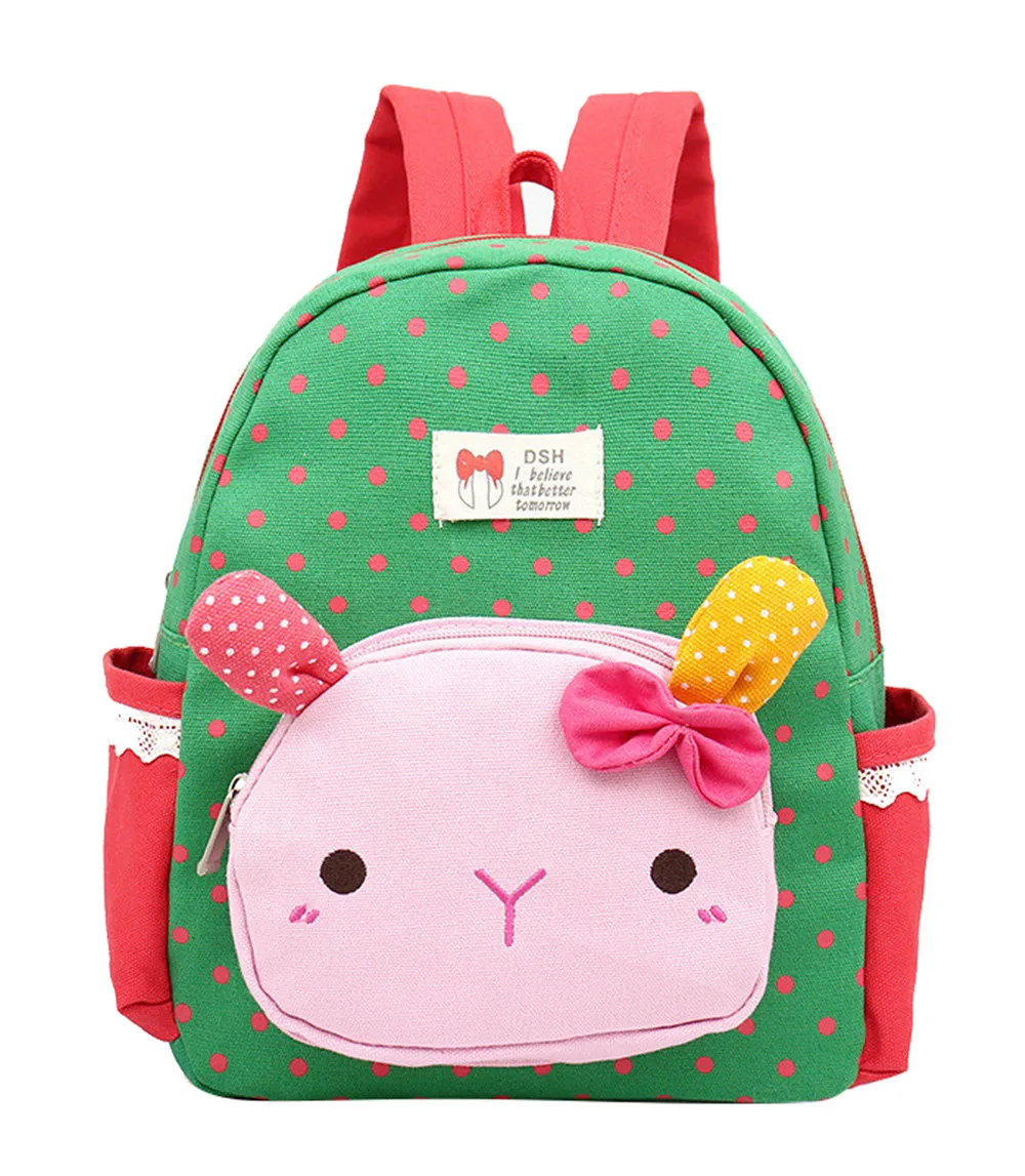 

New Fashion Hot Rabbit Cartoon dots Toddler backpack softback mini schoolbag Children gifts kindergarten boy girl Gifts Mochila