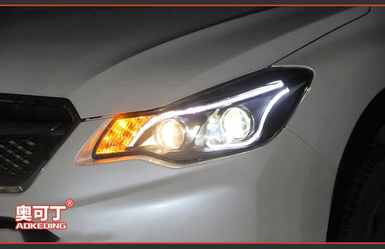 AKD автомобильный Стайлинг Головной фонарь для XV фары 2011- XV светодиодный фары DRL Hid Биксеноновые автомобильные аксессуары
