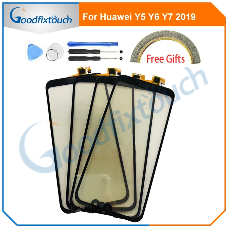 

Передний сенсорный экран для Huawei Y7 2019 / Y6 2019 / Y5 2019, сенсорная панель, сенсор, стеклянные линзы, запасные части