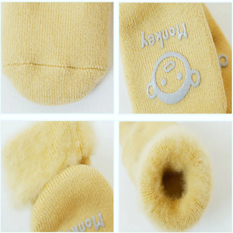 Emmababy Baby boys girl Winter Thick Terry Floor Socks Warm Newborn Cotton Boys Girls Cute Toddler | Детская одежда и обувь