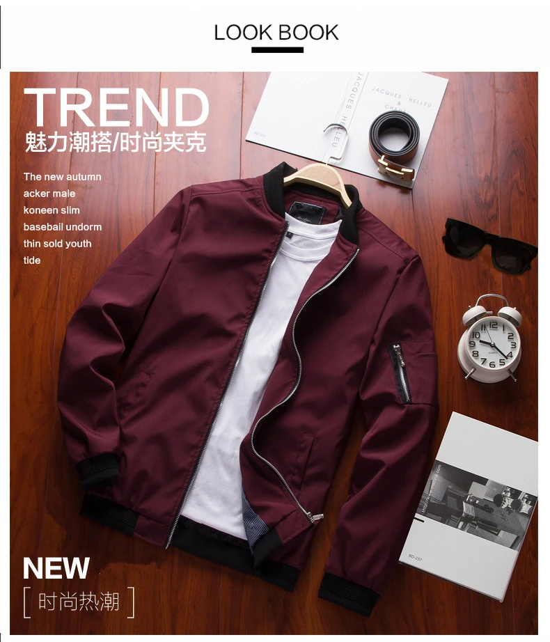 New Jacket Men Fashion Casual Slim Mens Jacket Sportswear Bomber Jacket Mens jackets men and Coats Plus Size S- 6XL 9900
