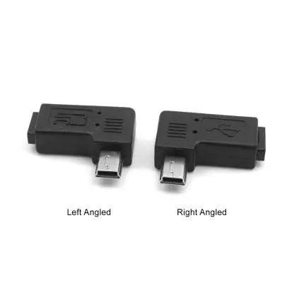Кабель 90 градусов левый и правый угловой мини USB 5pin папа к Micro Женский