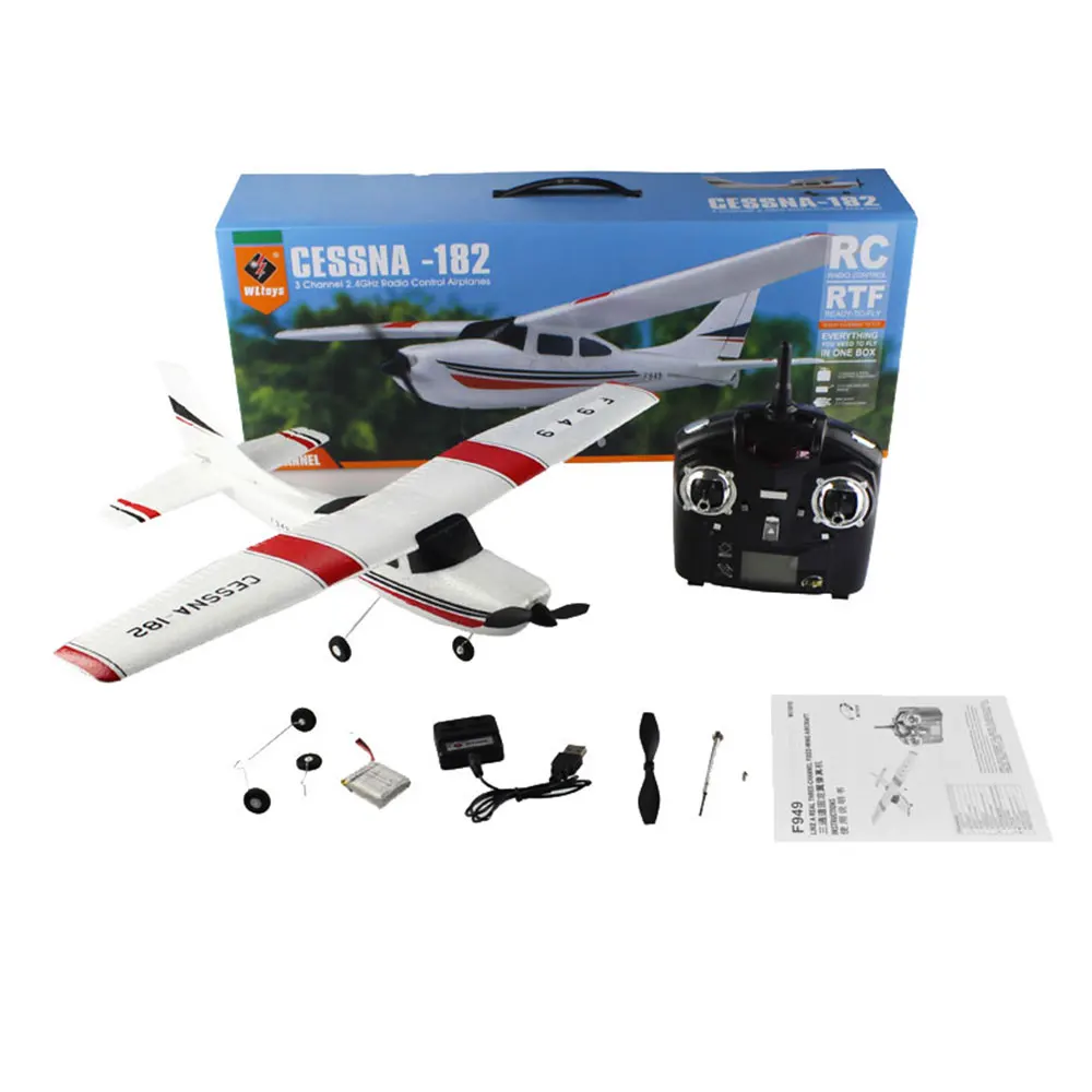 WLtoys F949 CESSNA 182 2 4G 3CH самолет с неподвижным крылом летательный аппарат для игр на