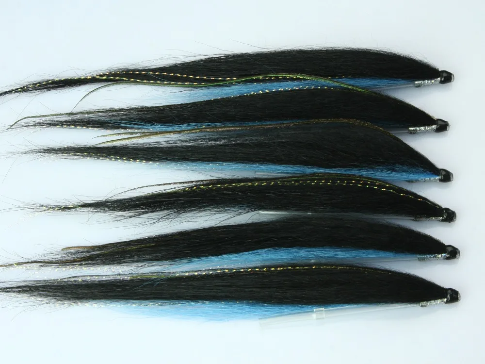 Трубка Fly Skinny Sunray Shadow лососевые мухи(8-pack) общая длина 16 см, завязанные на 50 мм пластиковые трубки