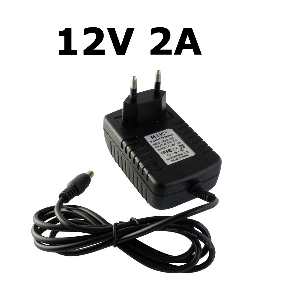 12V 2A Black Body Адаптер питания 12 V 1A 2A 3A светильник ing трансформатор 12 вольт светодиодный драйвер AC 110V 220V to DC 12 V блок питания для светодиодных лент светильник - Цвет: 12V 2A Black Body