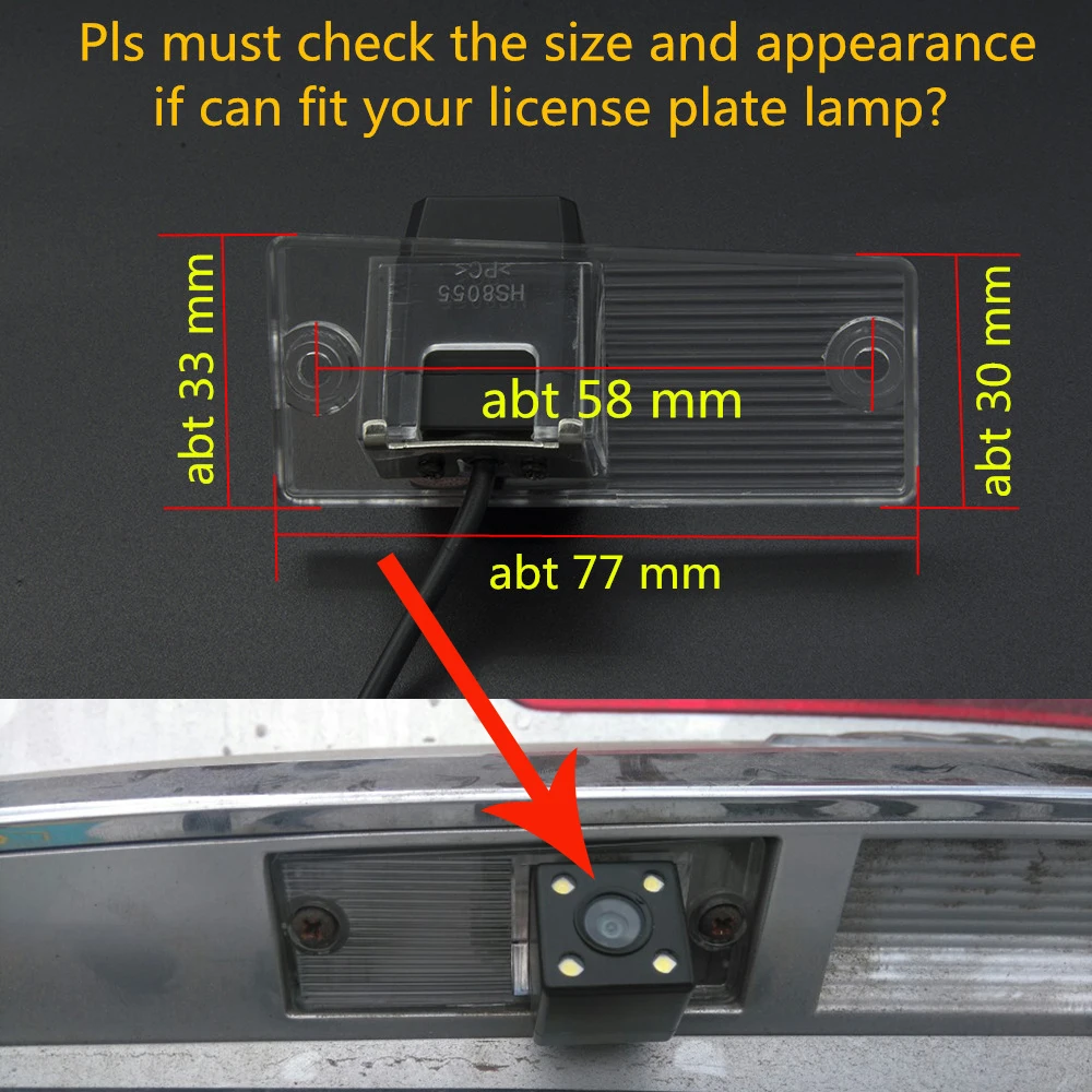 Fixed Or Dynamic Trajectory Car Rear View Camera For Kia Cerato LD Sedan 2004 2005 2006 2007 2008 2009 Parking Accessories | Автомобили и