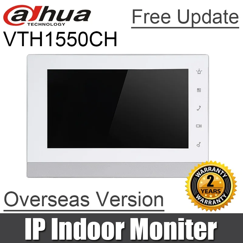 Сетевой видеорегистратор Dahua OEM VTH1550CH крытый монитор 7 дюймов 800X480 Разрешение Сенсорный экран Цвет IP видео домофон