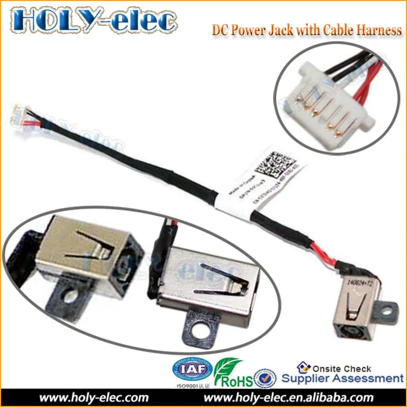 Ноутбук AC DC Power Jack разъем Кабеля жгут проводов для Dell Inspiron 11 3147 0JCDW3 с бесплатной