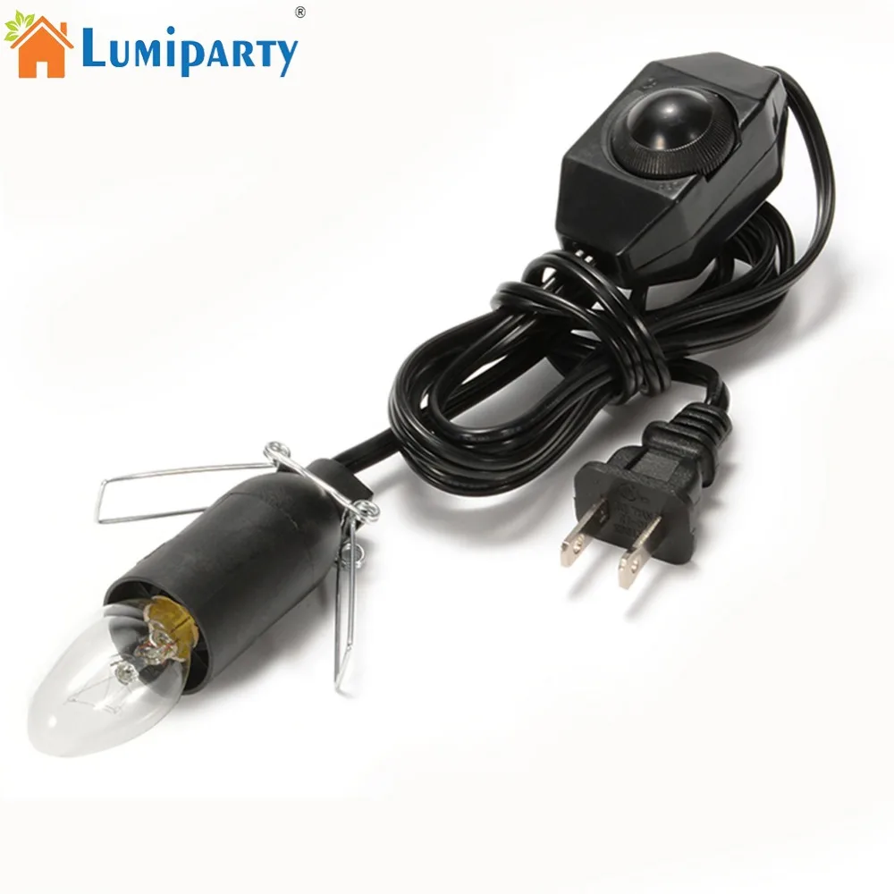 LumiParty гималайской соли лампы 6ft Оригинальные Замена шнур с диммер и 7 Вт E12 Розетка