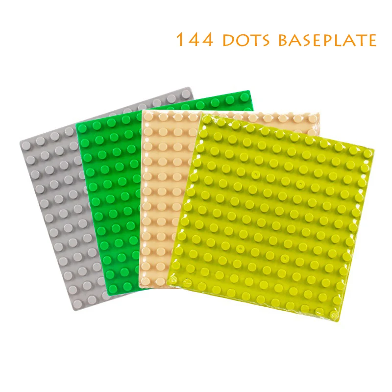 

144 dots baseplate classic Bricks Big size Building Blocks children DIY Toys Assemble accessory Compatible Big Size sets gift