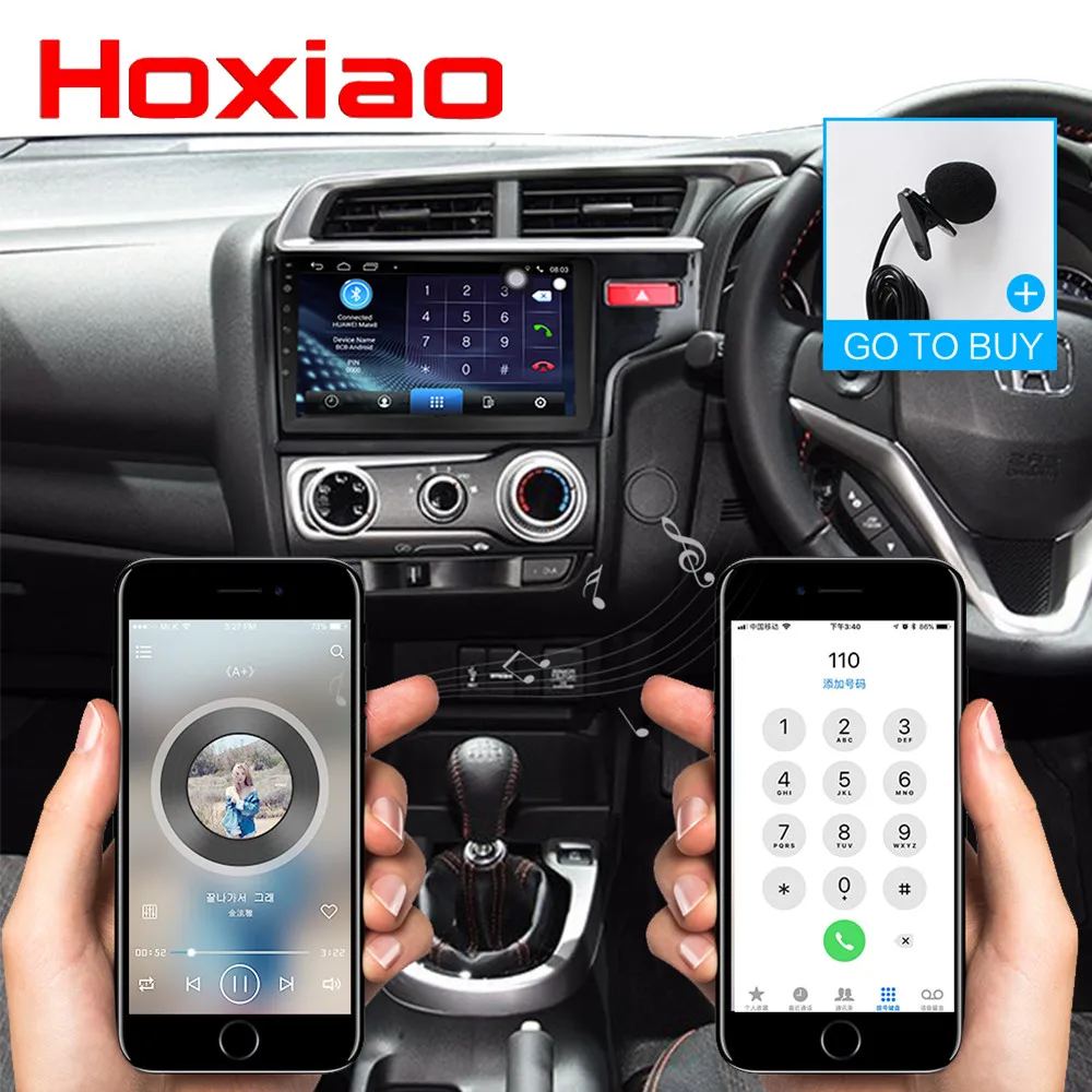 Hoxiao для HONDA Fit JAZZ 2013 2018 Android 6 0 GPS HD мультимедийный плеер карта навигации WIFI BT без DVD 9