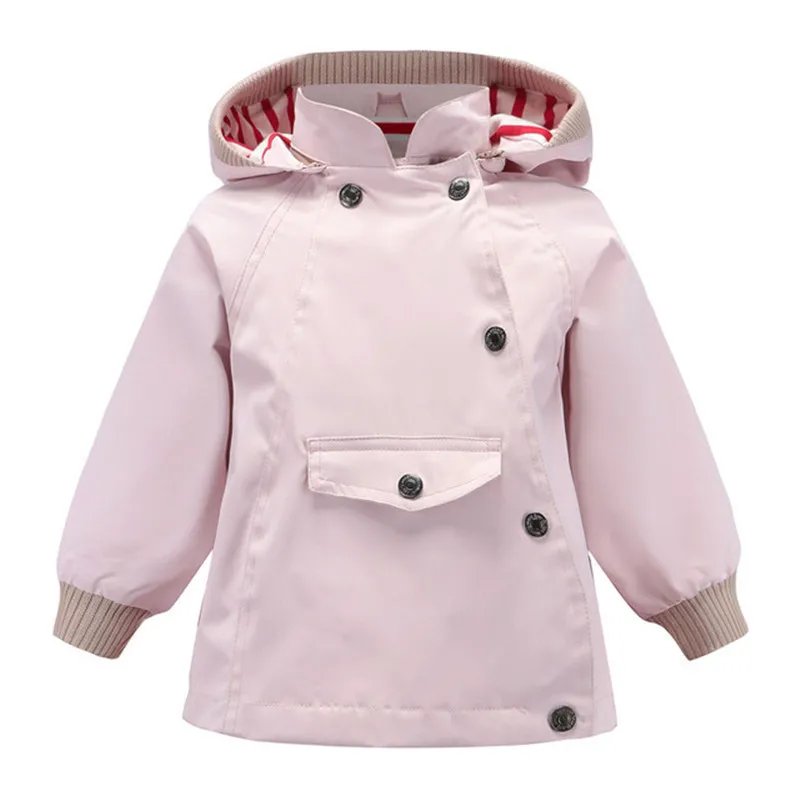 New Girls Rain And Windproof Warm Outerwear &amp Coats Children Collar Jackets Kids Spring Outside Casual Jacket | Детская одежда и