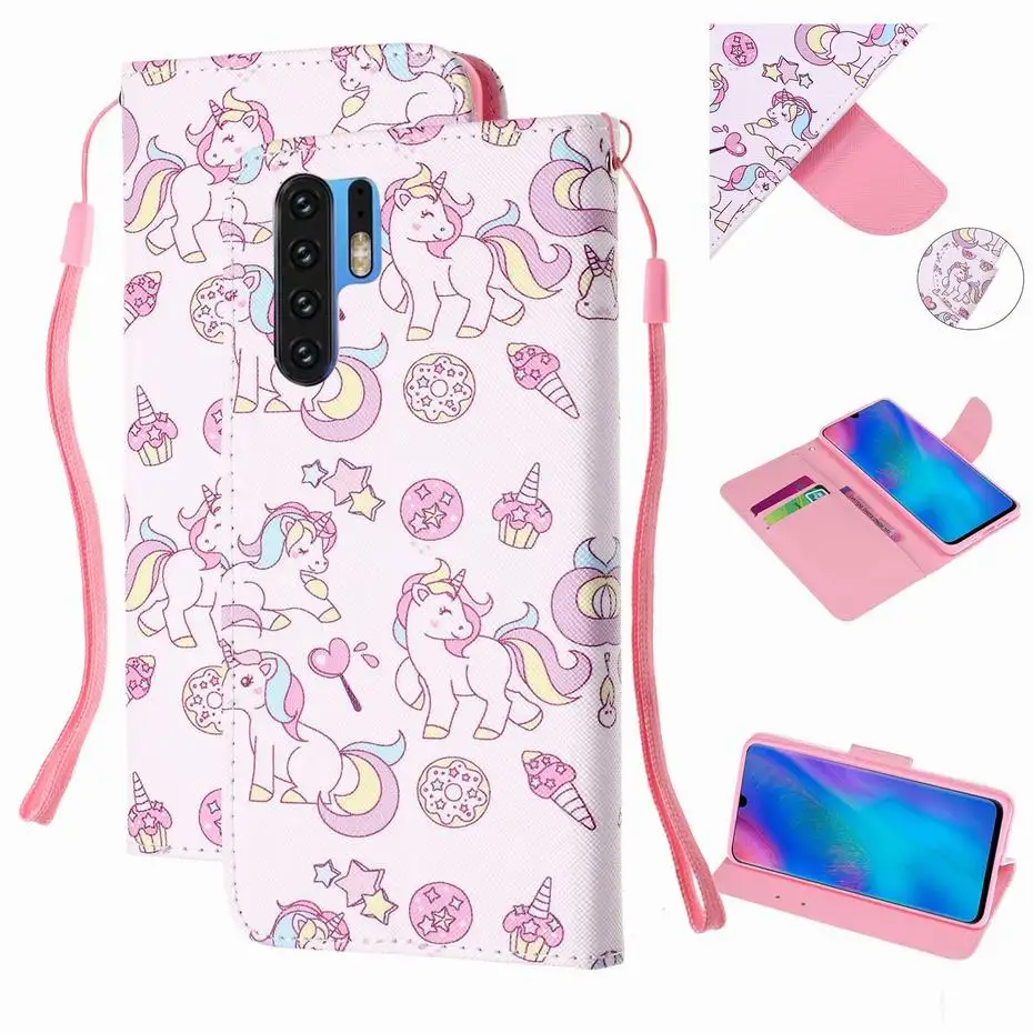Из искусственной кожи чехол-бумажник флип-чехол для huawei P20 P30 P9 P10 Коврики 10 20 Pro Lite Y6 Y5 P Smart Honor 8X8 9 Lite чехол для телефона