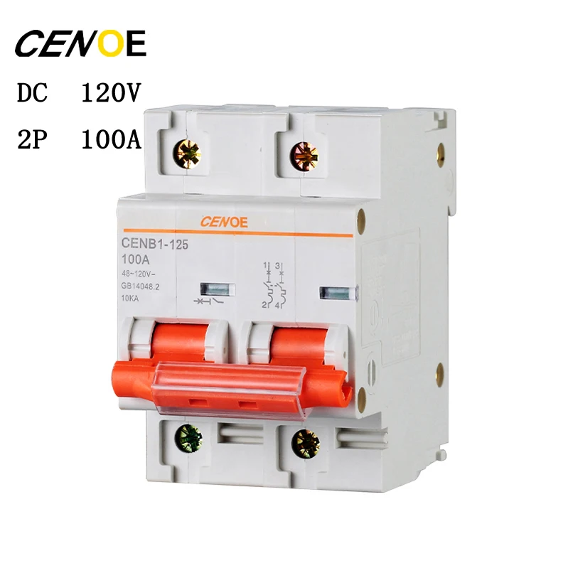2p DC120V 63A 80A 100A 125A DC Автоматический выключатель mcb выключатель для глобальной электроприводом пользователя транспортного средства