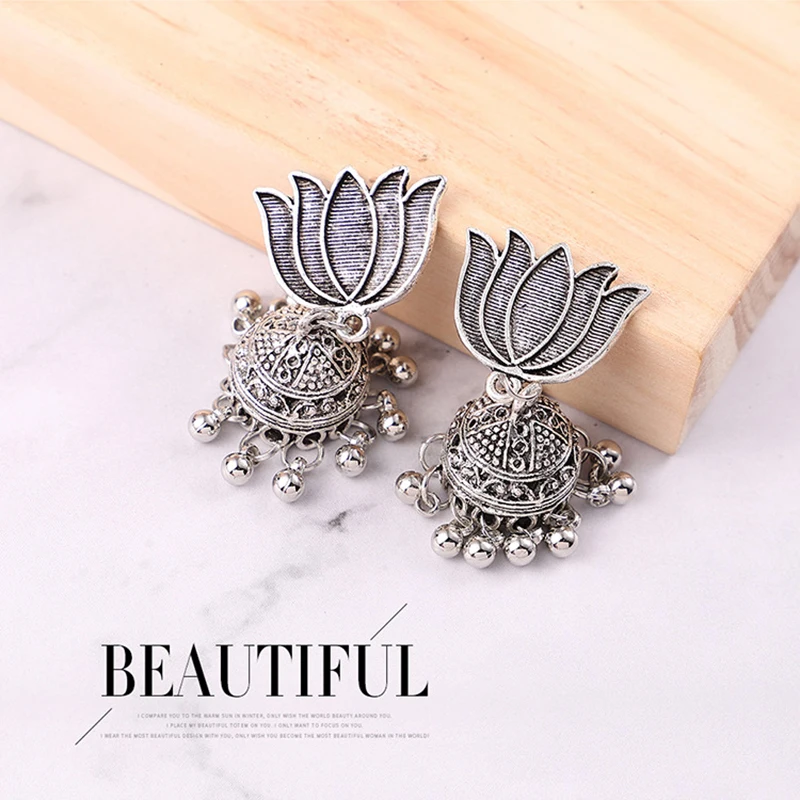 Lidavi этнические индийские серьги для птиц женские античные золотые серебряные