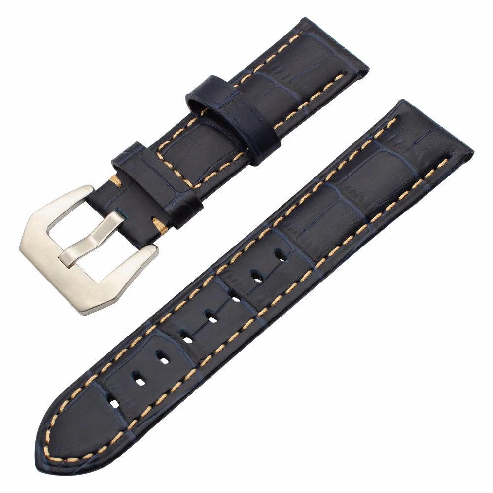 Итальянский ремешок из телячьей кожи для часов 20/22/24/26 мм Rado Bell & Ross Oris Montblanc