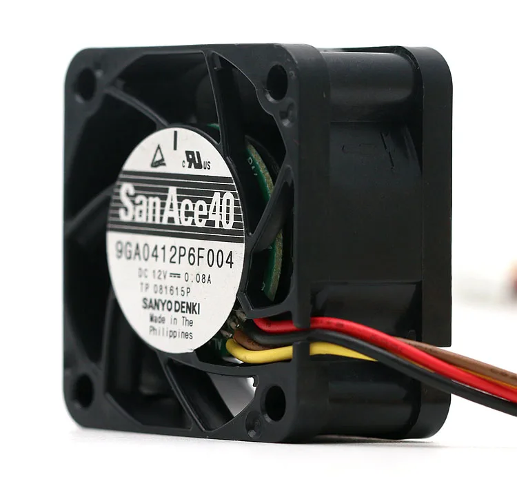 Оригинал для Sanyo 9GA0412P6F004 4020 12В 0.08A 40*40*20 мм вентилятор охлаждения сервера |