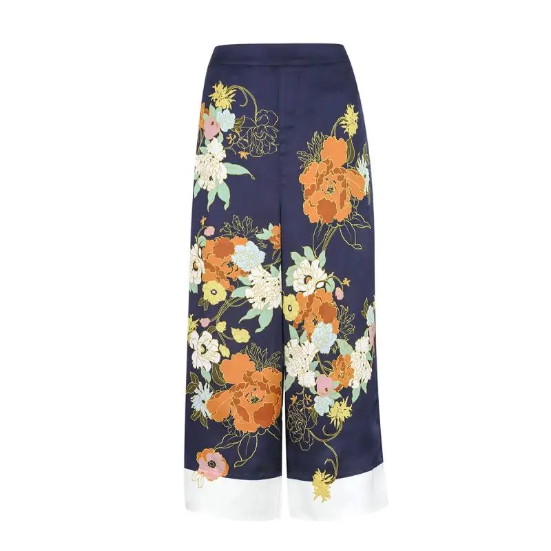 Vero Moda женские весенне летние широкие Капри с принтом | 31826J509|Брюки|