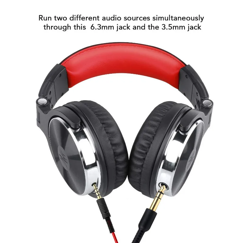 Oneodio Накладные Наушники Hi-Fi Studio DJ наушники проводной монитор Музыка игровая гарнитура наушники для телефона компьютер ПК с микрофоном