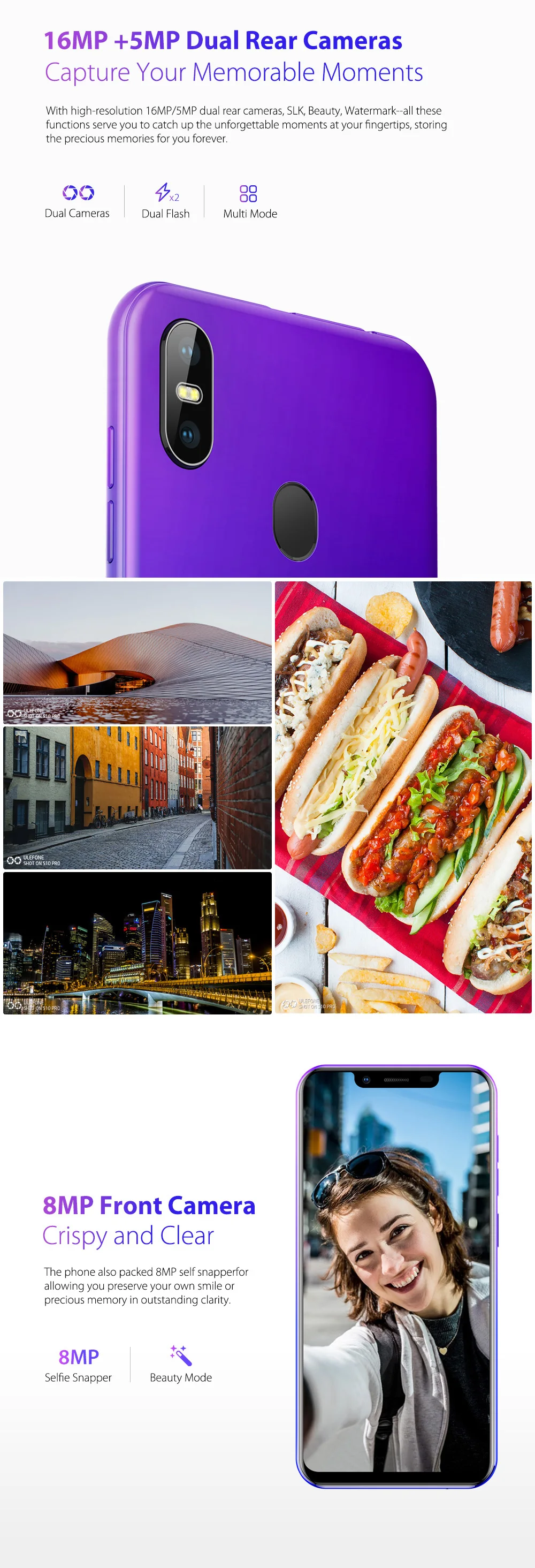 Ulefone S10 Pro телефон смартфон телефоны смартфоны 4G usb кабель Android 8.1 5.7 inch MT6739WA Quad Core 2GB RAM 16GB ROM 16MP+5MP