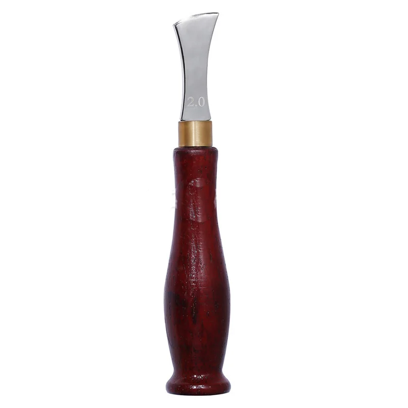 1Pcs Professional Leather Craft DIY Shallow Round Handle Edge Creasing Press Line Tool Handmade LeatherCraft Tools | Дом и сад