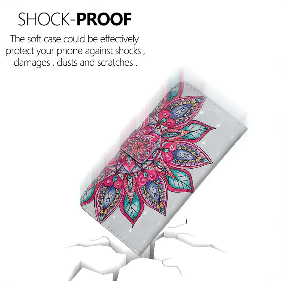 Чехол-кошелек для iphone 6 Plus, чехол для huawei Honor 7C 7A Y7 PRO Y6 Prime Nova 2 Lite P20 mate 20 P smart Flower, откидная крышка B67
