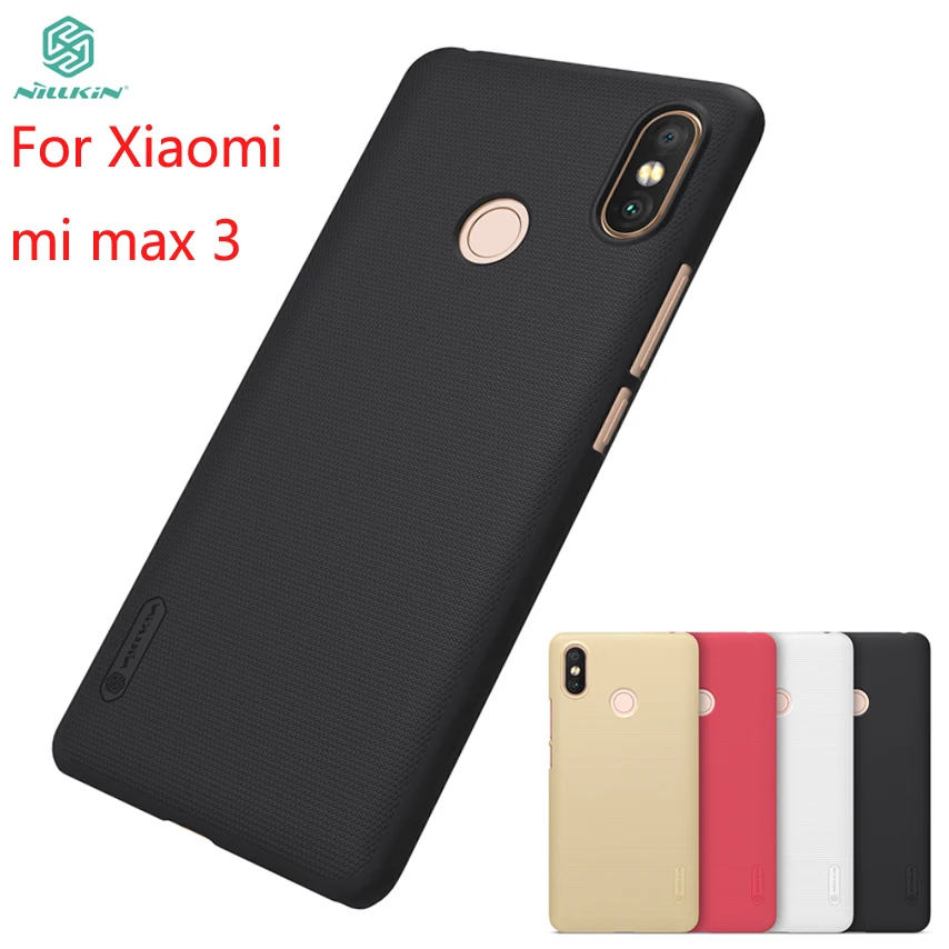 Чехол для Xiaomi mi max 3 жесткий чехол NILLKIN Pc чехлы Супер Матовый экран 3|Бамперы| |