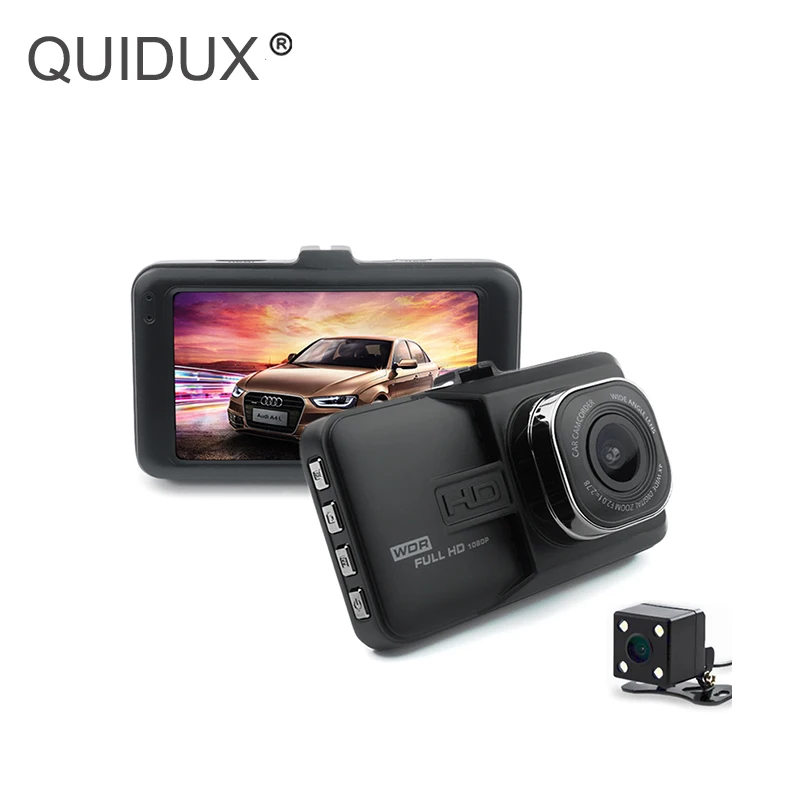Автомобильный видеорегистратор QUIDUX камера Full HD 1080 P автомобильная видеокамера