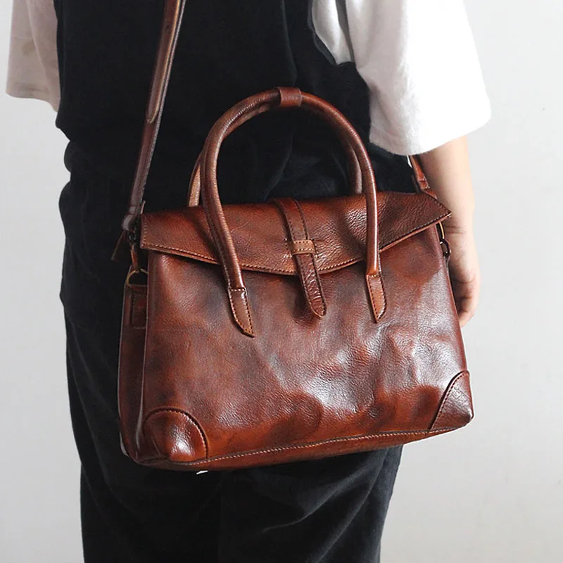 Женская сумка мессенджер из натуральной воловьей кожи|leather shoulder bags men|leather suiteleather