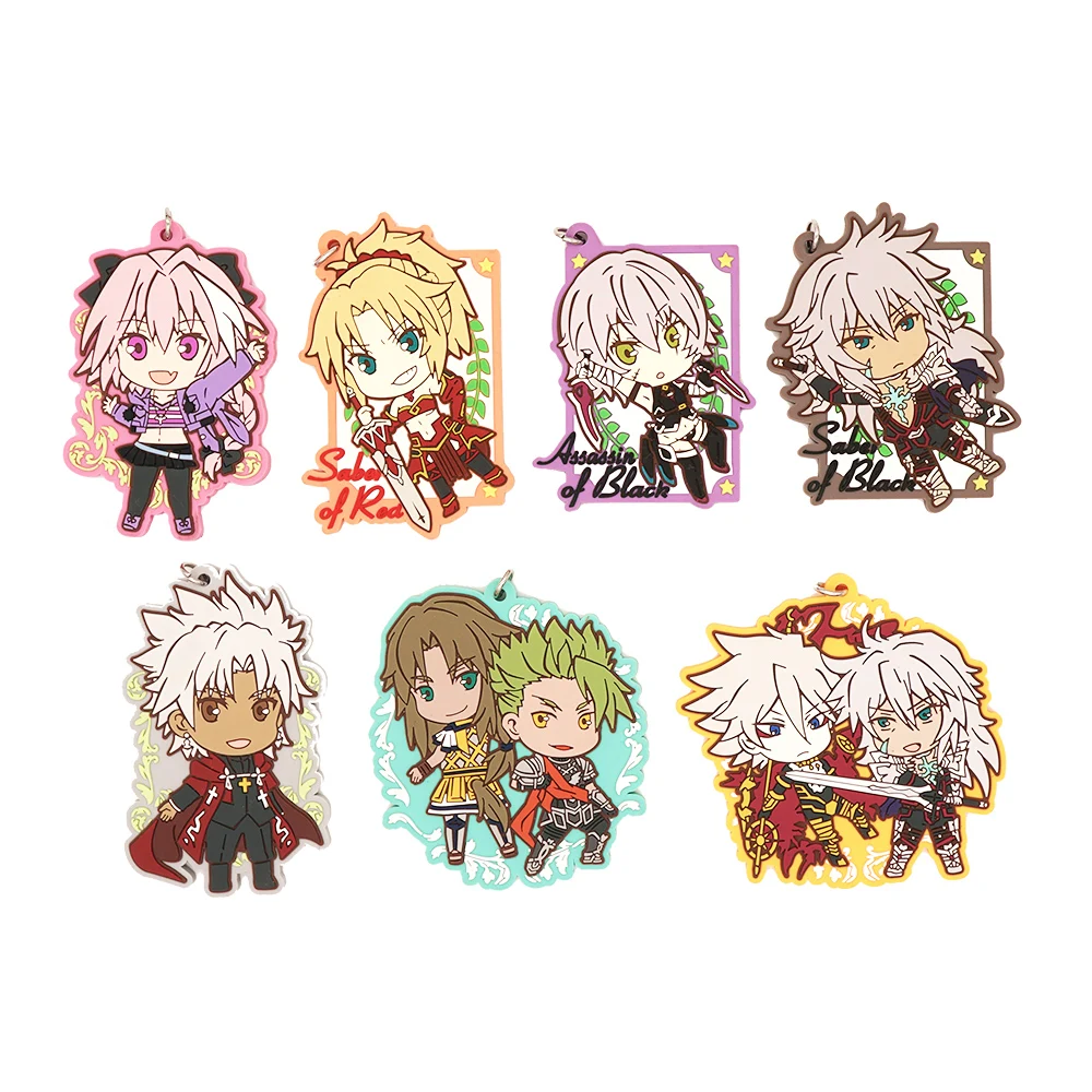 Fate Grand Order Apocrypha Anime FGO Astolfo Frankenstein Siegfried Shirou Achilles Chiron Strap резиновый брелок|Игровые
