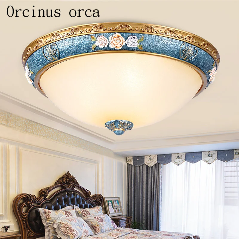 Европейский упрощенный стеклянный потолочный светильник|glass ceiling light|ceiling lightsantique