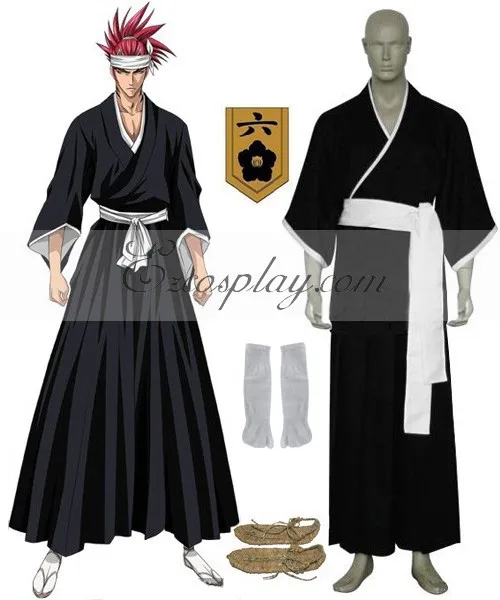 

Bleach 6th Division Lieutenant Abarai Renji Cosplay Costume E001