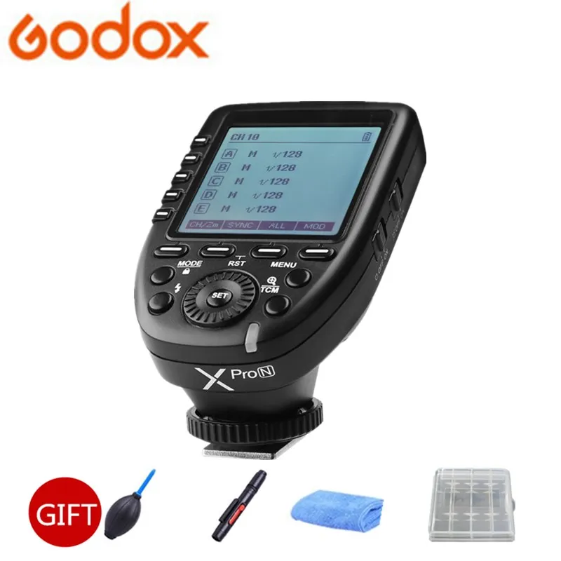 2x Godox V860IIN HSS ttl Flash 1/8000 S 2 4G Speedlight литий ионный аккумулятор + Xpro N триггер для Nikon D7200