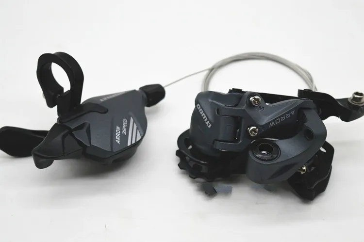 

BYA412 External 3 speed Front Lever Rear Derailleur Folding Bike BMX Parts