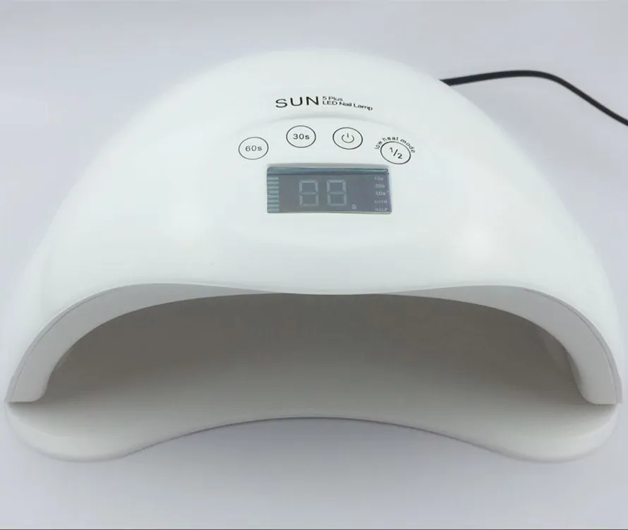 Солнце 5/5 плюс 48 Вт светодио дный УФ-лампы для ногтей 15/30/60 s двойной Сушилка