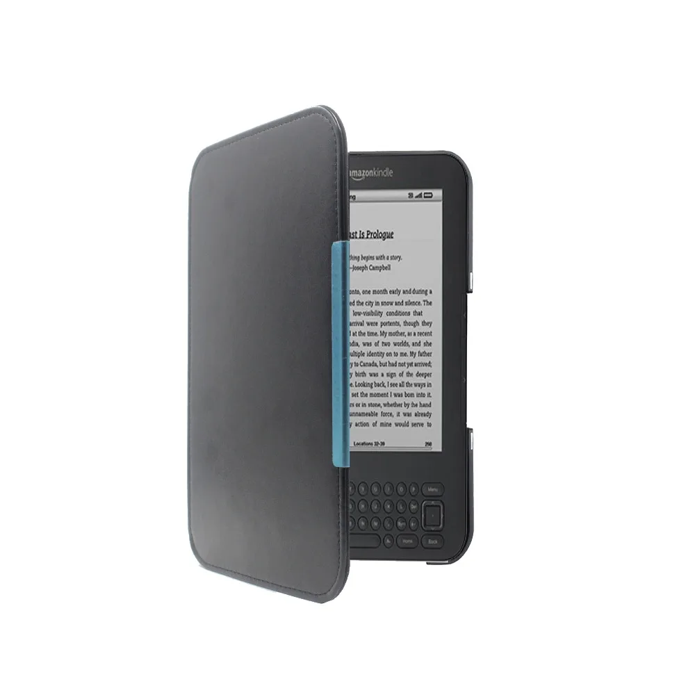 Чехол из искусственной кожи для Amazon Kindle 3rd модель D00901 магнитный закрывающийся