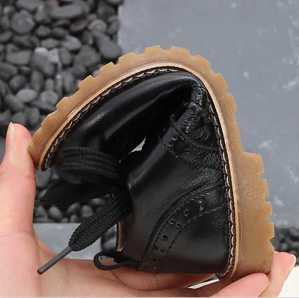 2018 Демисезонный ребенок розовый без каблука Натуральная кожа малыша обувной