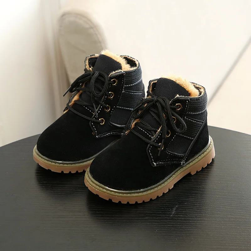 2020 зимние ботинки для маленьких девочек теплые модные с мехом качественные