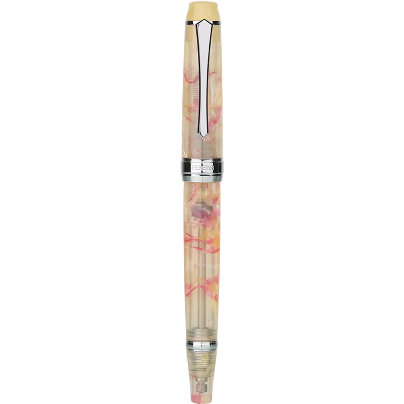 Penbbs 456 вакуумное наполнение авторучка прозрачная смола биколор наконечник даминг ручка - Цвет: 58SF