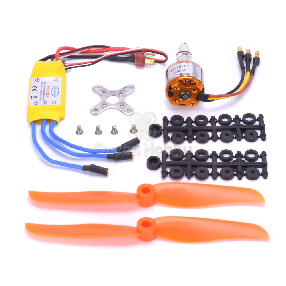 XXD A2212 2212 2200KV мотор 30A ESC 6035 пропеллеры 9g Servo высокоскоростные наборы для крепления