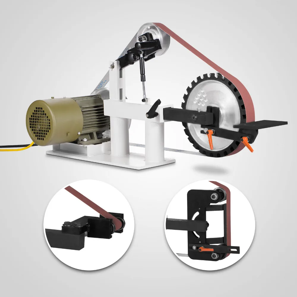 Ленточный шлифовальный станок SANDER 2x8" 2HP изготовление шлифовального круга с переменной скоростью на продажу
