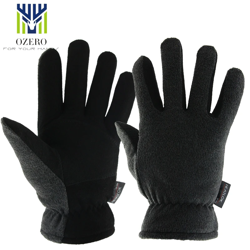 Перчатки Ozero из натуральной оленьей кожи для лыж спортивные теплые ветрозащитные