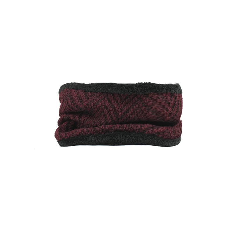 [FLB] зимняя шапка Skullies Beanies для мужчин и женщин, вязаная шапка, шарф, зимняя шапка, s Маска, Балаклава, шапка, шерстяная меховая шапка, шапки F18035 - Цвет: Red Neck Snood