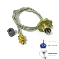 multifunction camping stove propane refill adapter lpg flat gas cylinder coupler gas stove lpg canister adaptor