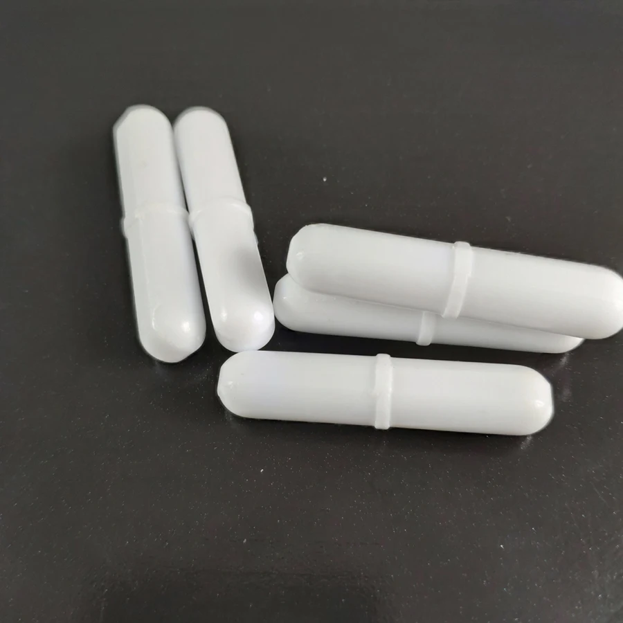 Магнитная мешалка B8 * 25 мм 10 шт. PTFE Миксер с поворотным кольцом белого цвета