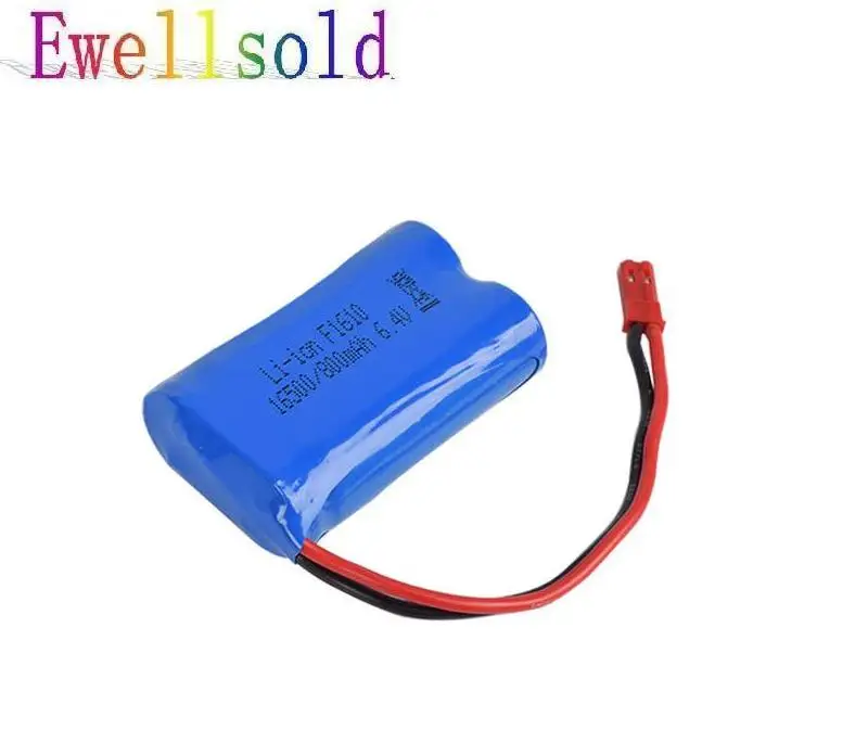 Ewellselling R/C boat car truck drone 6 4 v 800mah литий ионный аккумулятор JST plug 2 шт./лот|Детали и