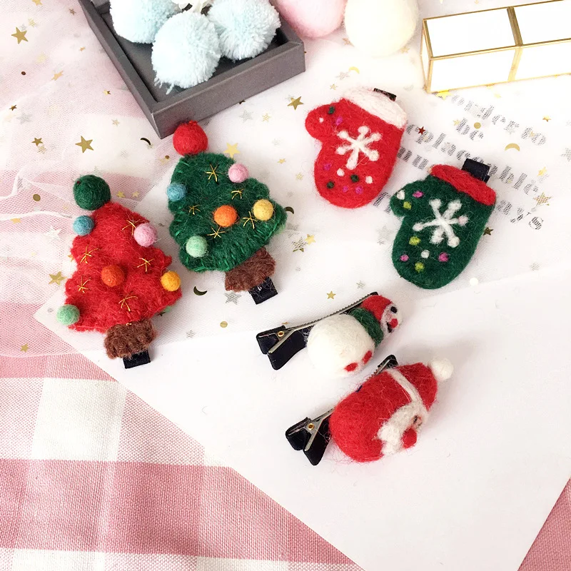 Заколки для волос в Корейском стиле высококачественные шерстяные заколки на