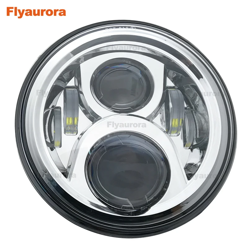 Flyaurora 7 дюймов 60 Вт круглые светодиодные фары с парой 4 дюймовые foglight для Jeep Grand
